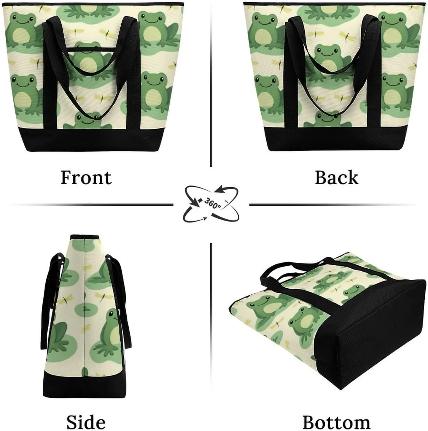 Large Thermal Shopping Tote Bag Travel Friendly Fashion Handbag Commuter Bag