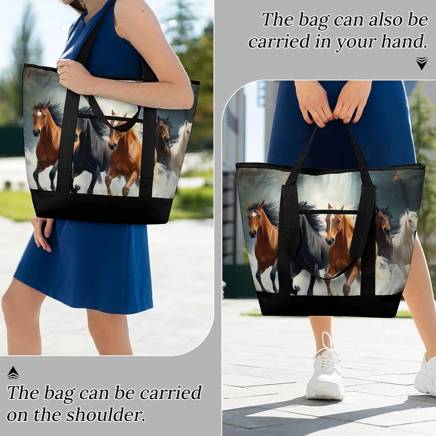 Large Thermal Shopping Tote Bag Travel Friendly Fashion Handbag Commuter Bag