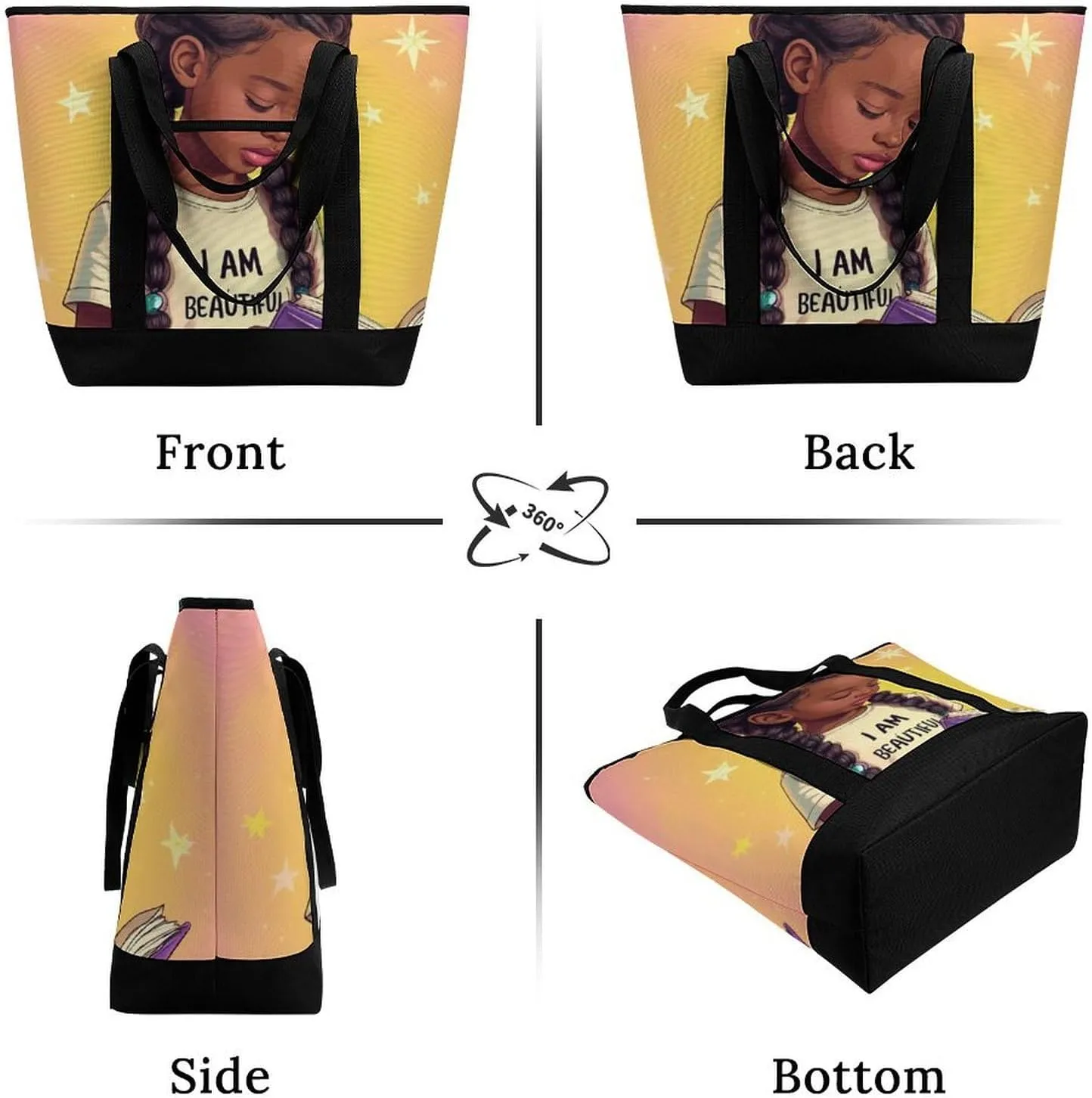 Large Thermal Shopping Tote Bag Travel Friendly Fashion Handbag Commuter Bag