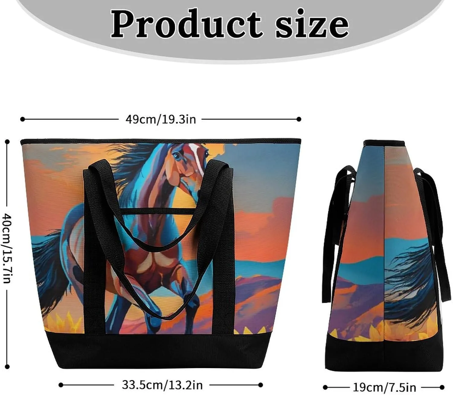Large Thermal Shopping Tote Bag Travel Friendly Fashion Handbag Commuter Bag