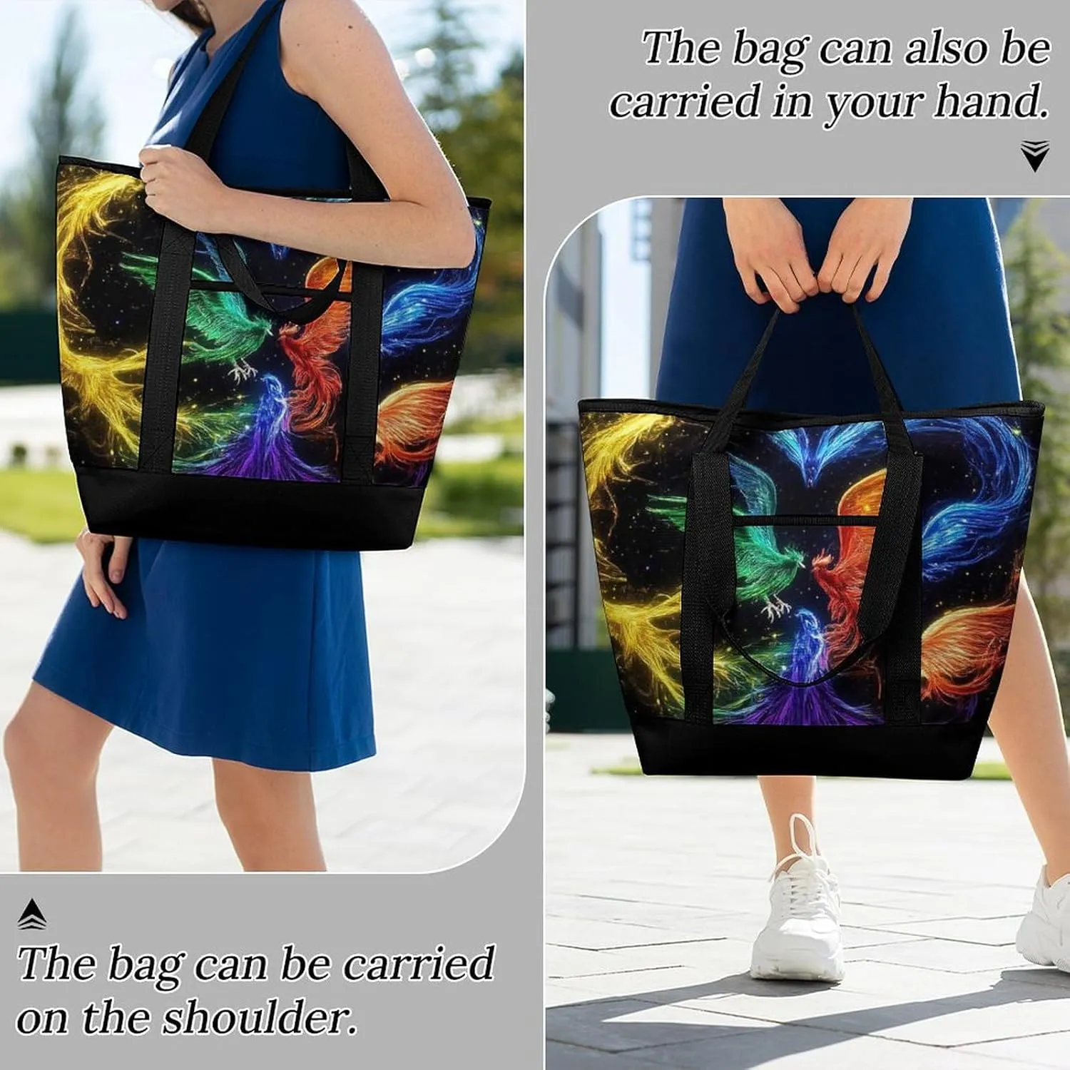 Large Thermal Shopping Tote Bag Travel Friendly Fashion Handbag Commuter Bag