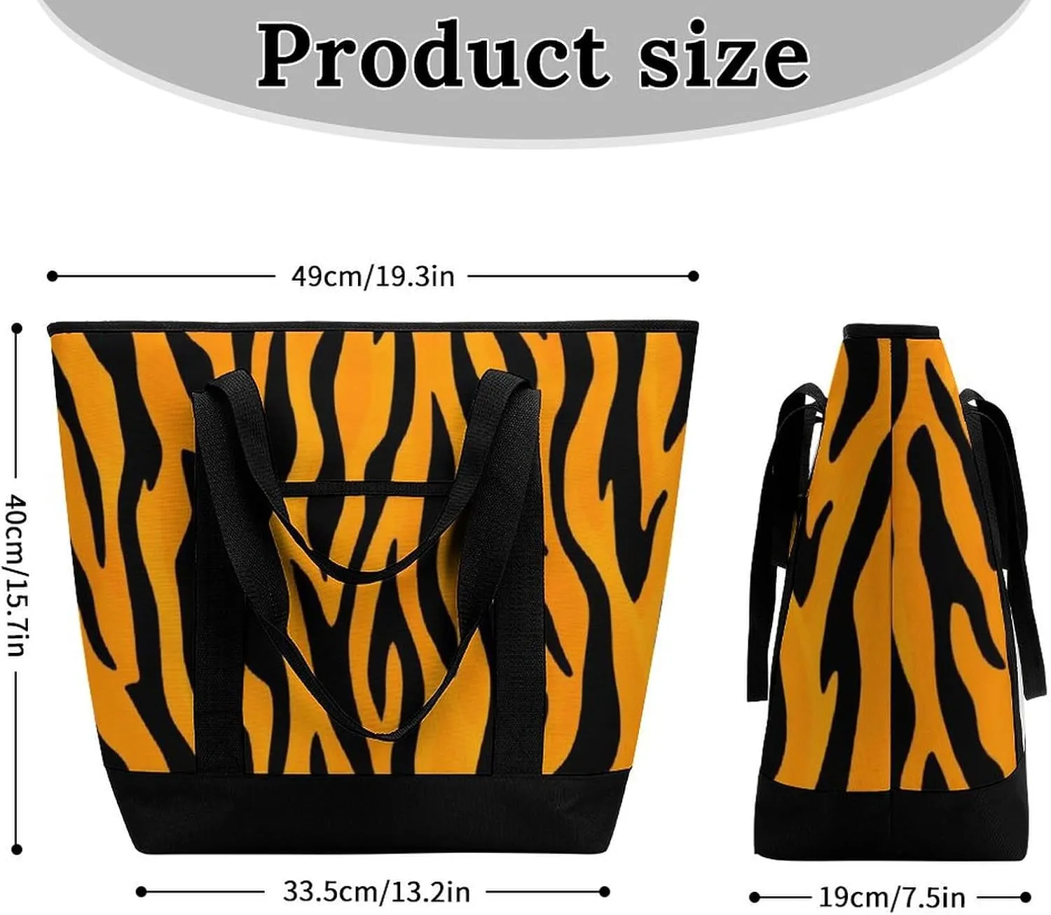 Large Thermal Shopping Tote Bag Travel Friendly Fashion Handbag Commuter Bag