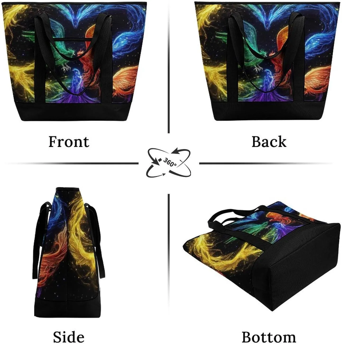 Large Thermal Shopping Tote Bag Travel Friendly Fashion Handbag Commuter Bag