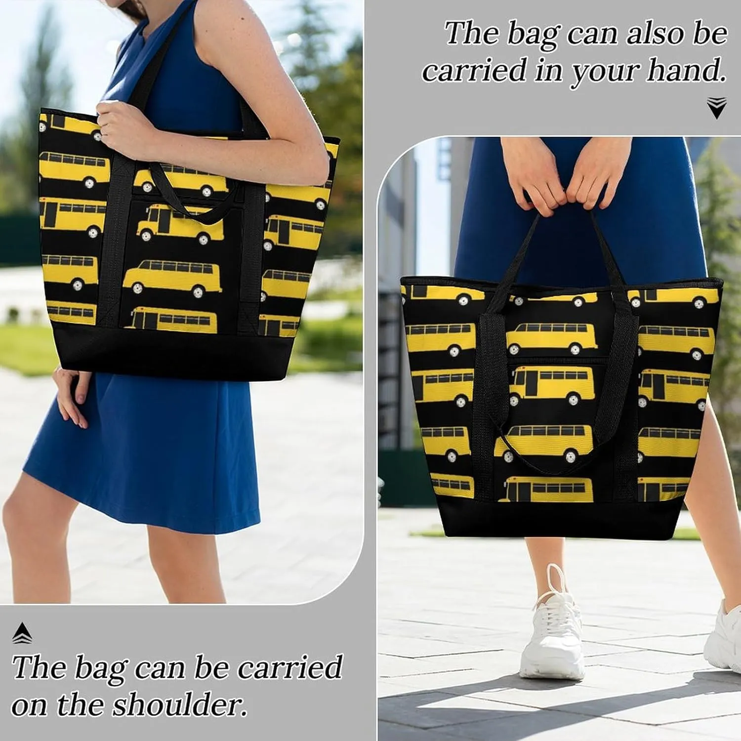 Large Thermal Shopping Tote Bag Travel Friendly Fashion Handbag Commuter Bag