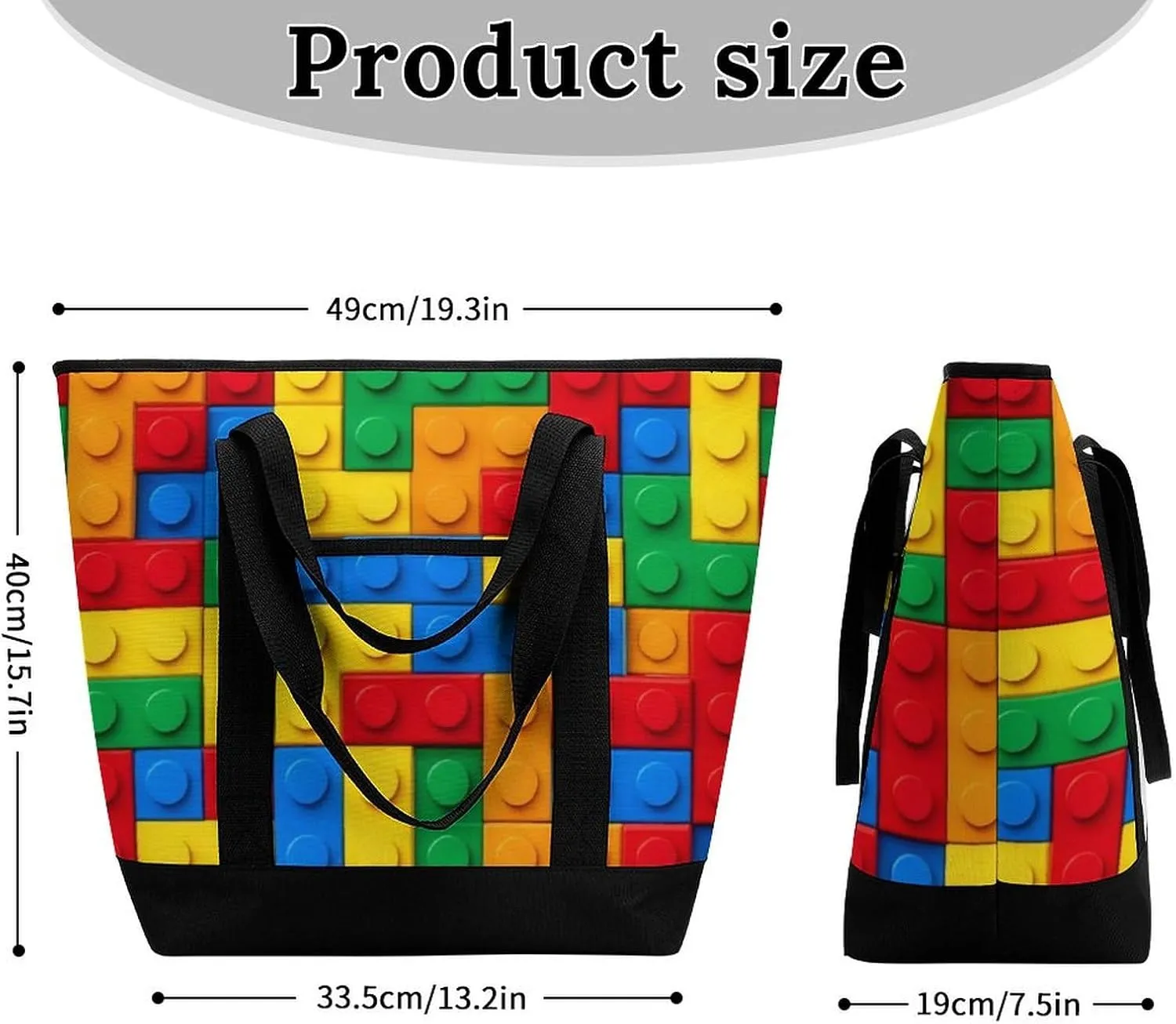 Large Thermal Shopping Tote Bag Travel Friendly Fashion Handbag Commuter Bag