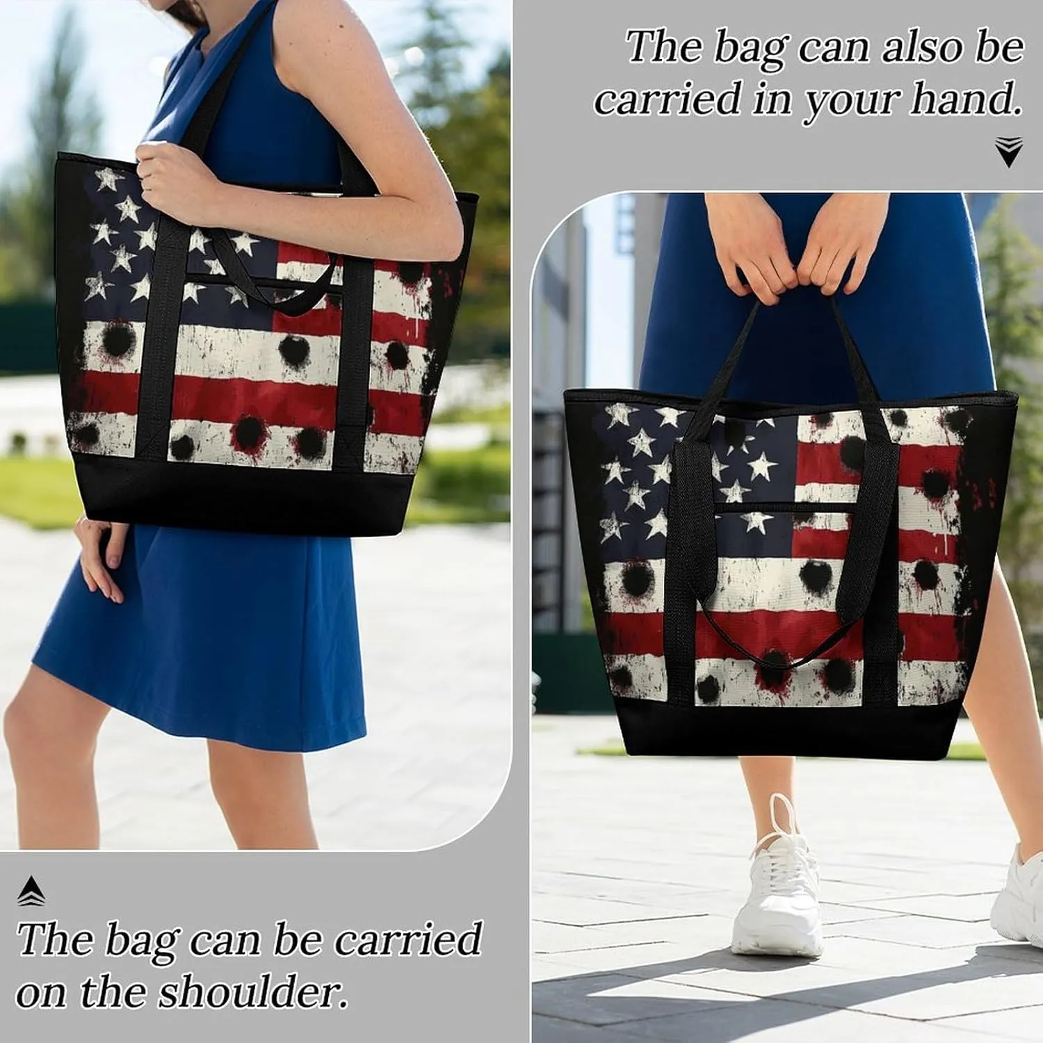Large Thermal Shopping Tote Bag Travel Friendly Fashion Handbag Commuter Bag