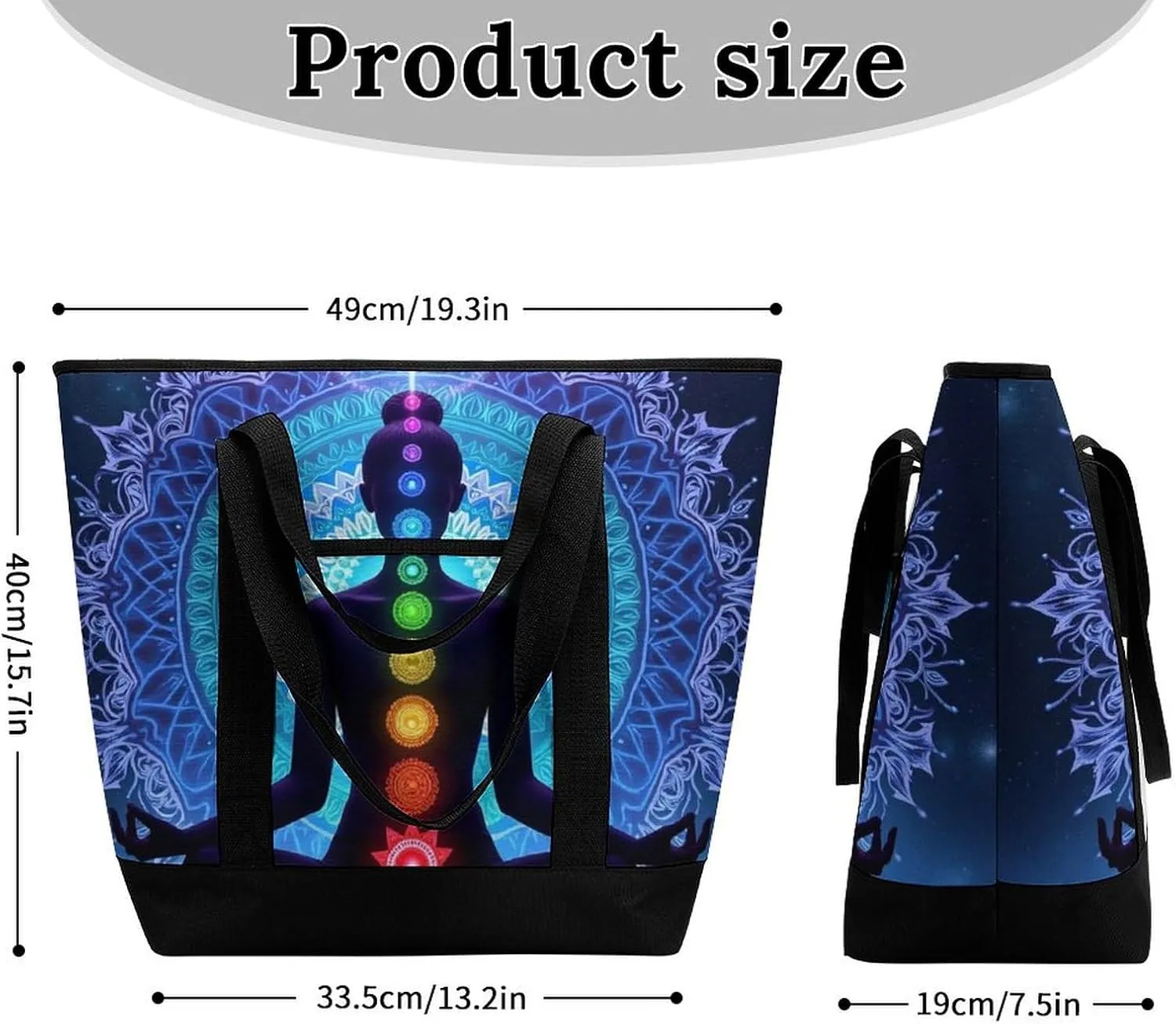 Large Thermal Shopping Tote Bag Travel Friendly Fashion Handbag Commuter Bag