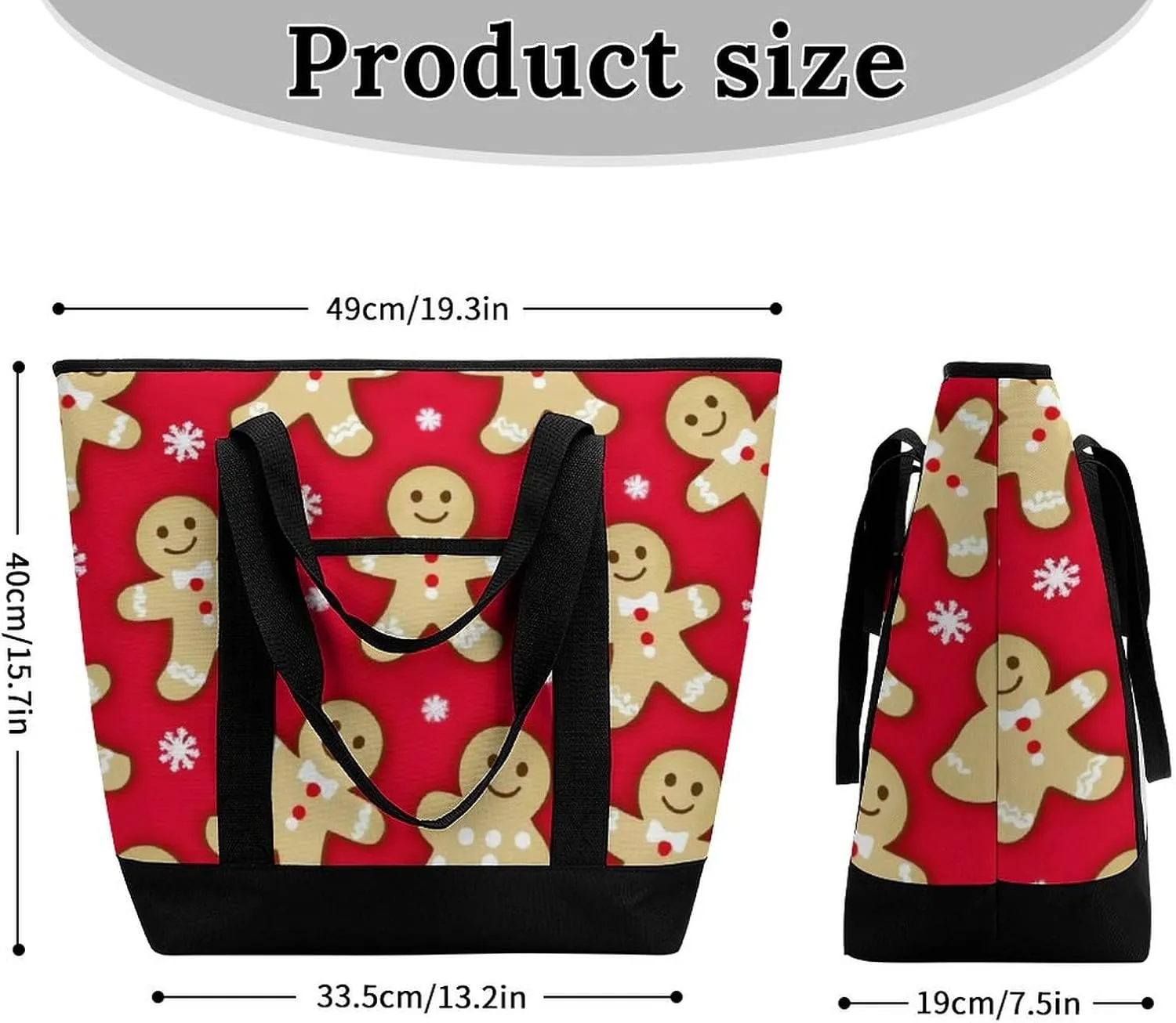 Large Thermal Shopping Tote Bag Travel Friendly Fashion Handbag Commuter Bag
