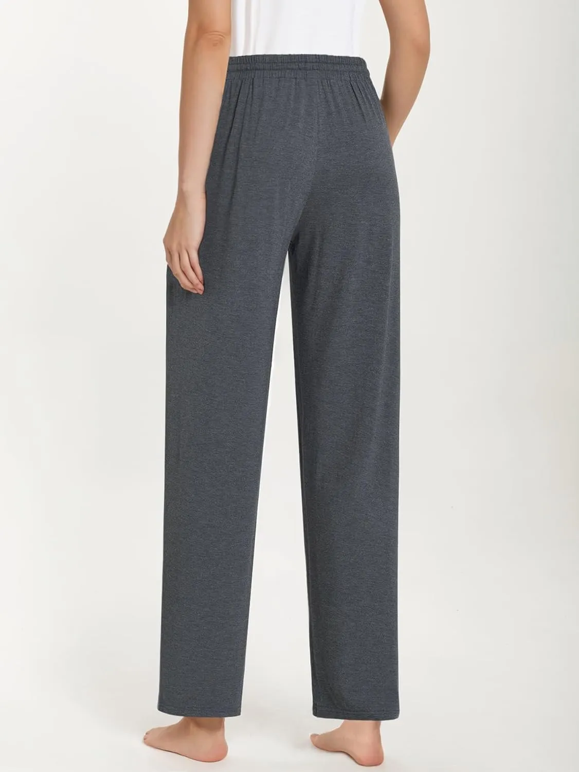 Latuza Women's Tall Pajama Pants Soft Bamboo Viscose Lounge Pants with Pockets