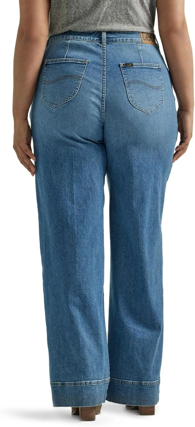 Lee Women's Plus Size Legendary High Rise Trouser Jean