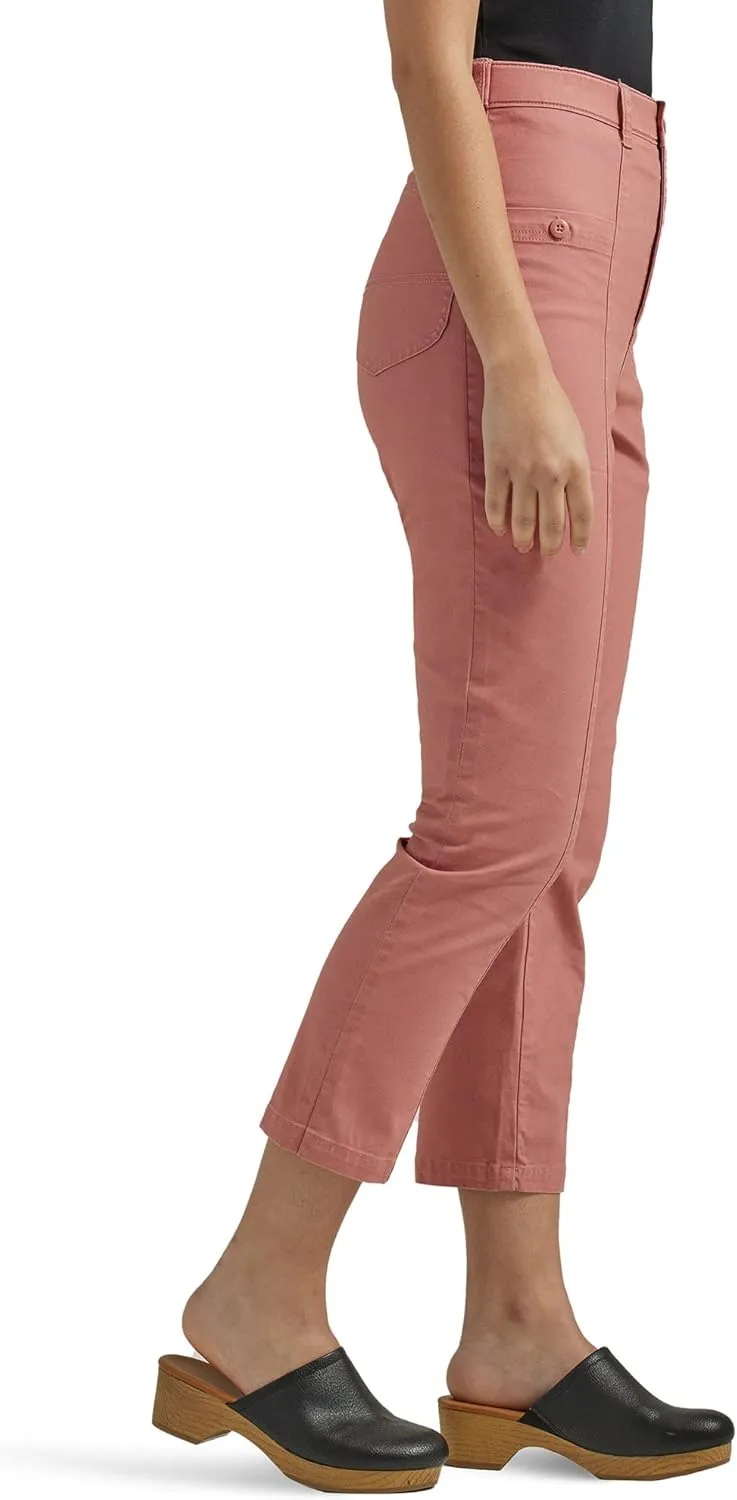 Lee Women's Ultra Lux High Rise Seamed Crop Capri Pant