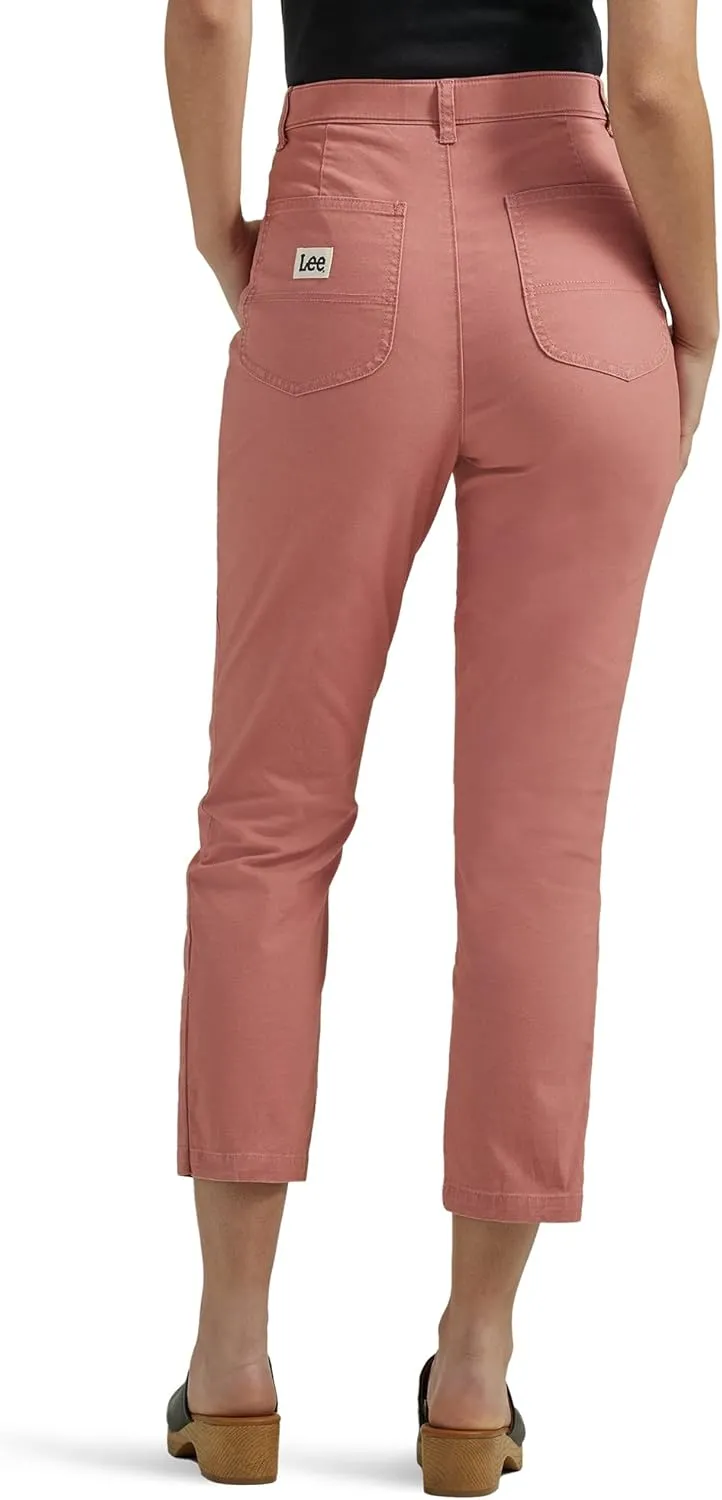 Lee Women's Ultra Lux High Rise Seamed Crop Capri Pant