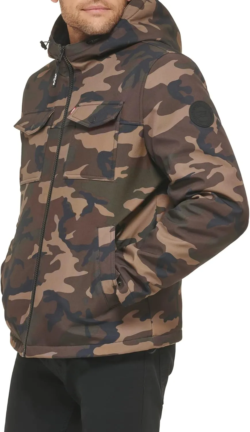 Levi's Men's Soft Shell Hooded Storm Coat (Regular & Big & Tall Sizes)