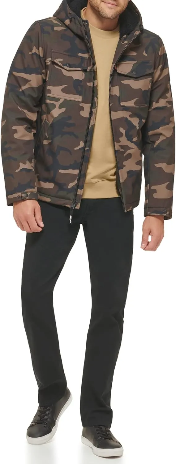 Levi's Men's Soft Shell Hooded Storm Coat (Regular & Big & Tall Sizes)