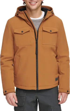 Levi's Men's Soft Shell Hooded Storm Coat (Regular & Big & Tall Sizes)
