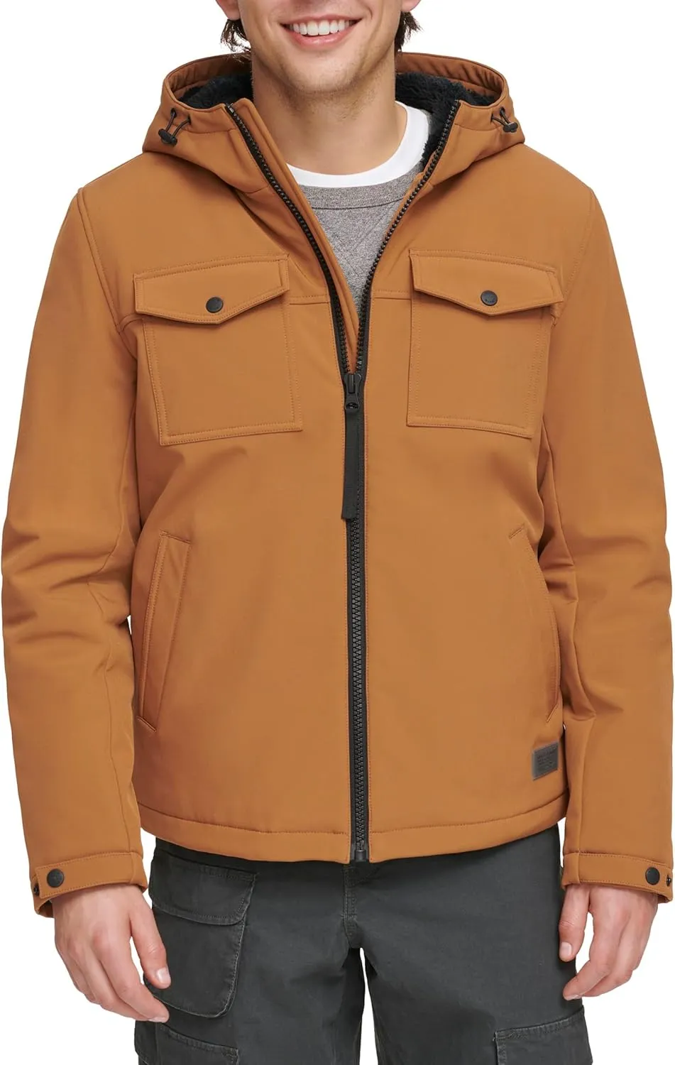 Levi's Men's Soft Shell Hooded Storm Coat (Regular & Big & Tall Sizes)