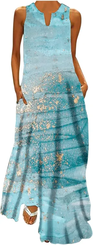 LRMQS Summer Dresses for Women 2025 Vacation Beach Casual Flowy Spring Maxi Dress Floral Plus Size Sundress Long Sun Dresses