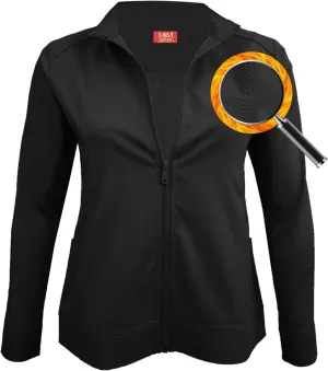 M&M SCRUBS Women's Ultra Soft Front Zip Warm-Up Scrub Jacket