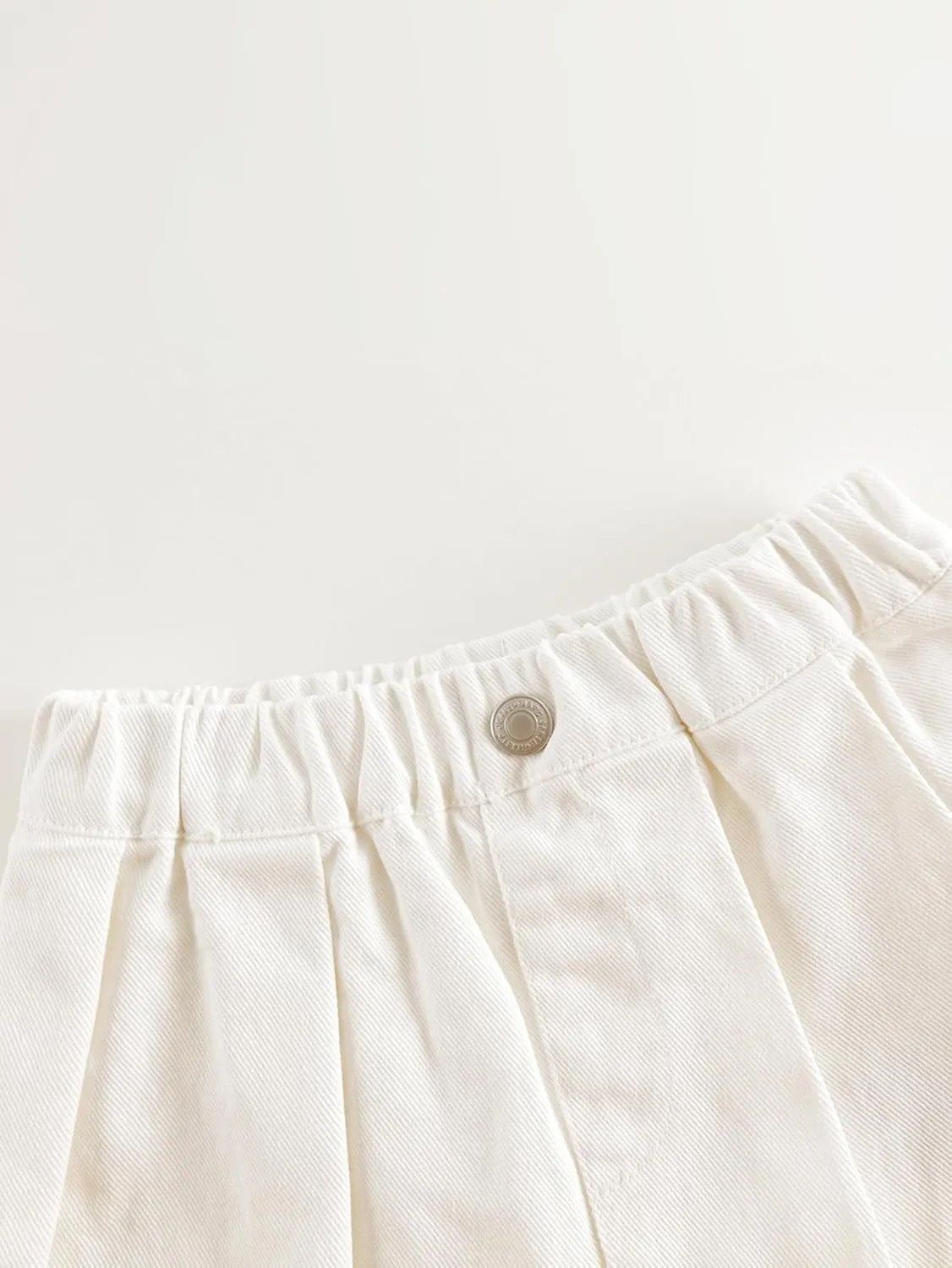 marc & janie Girls Cotton Denim Pleated Skirt Soft Lining Skirts 250203