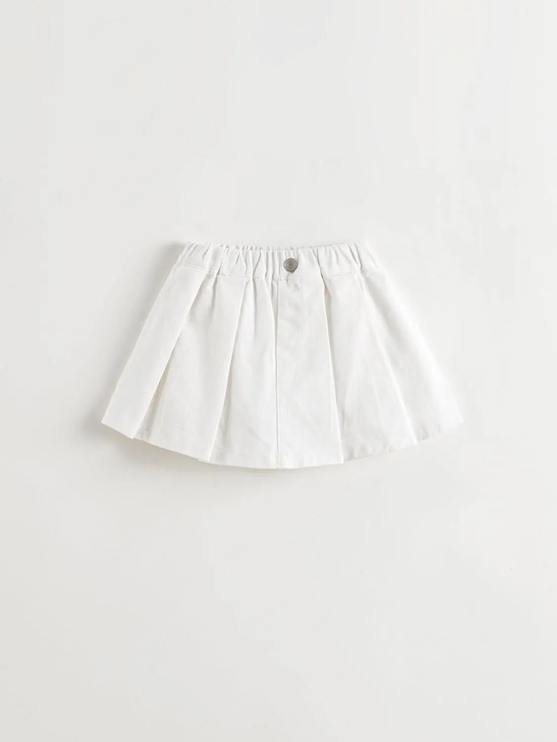marc & janie Girls Cotton Denim Pleated Skirt Soft Lining Skirts 250203