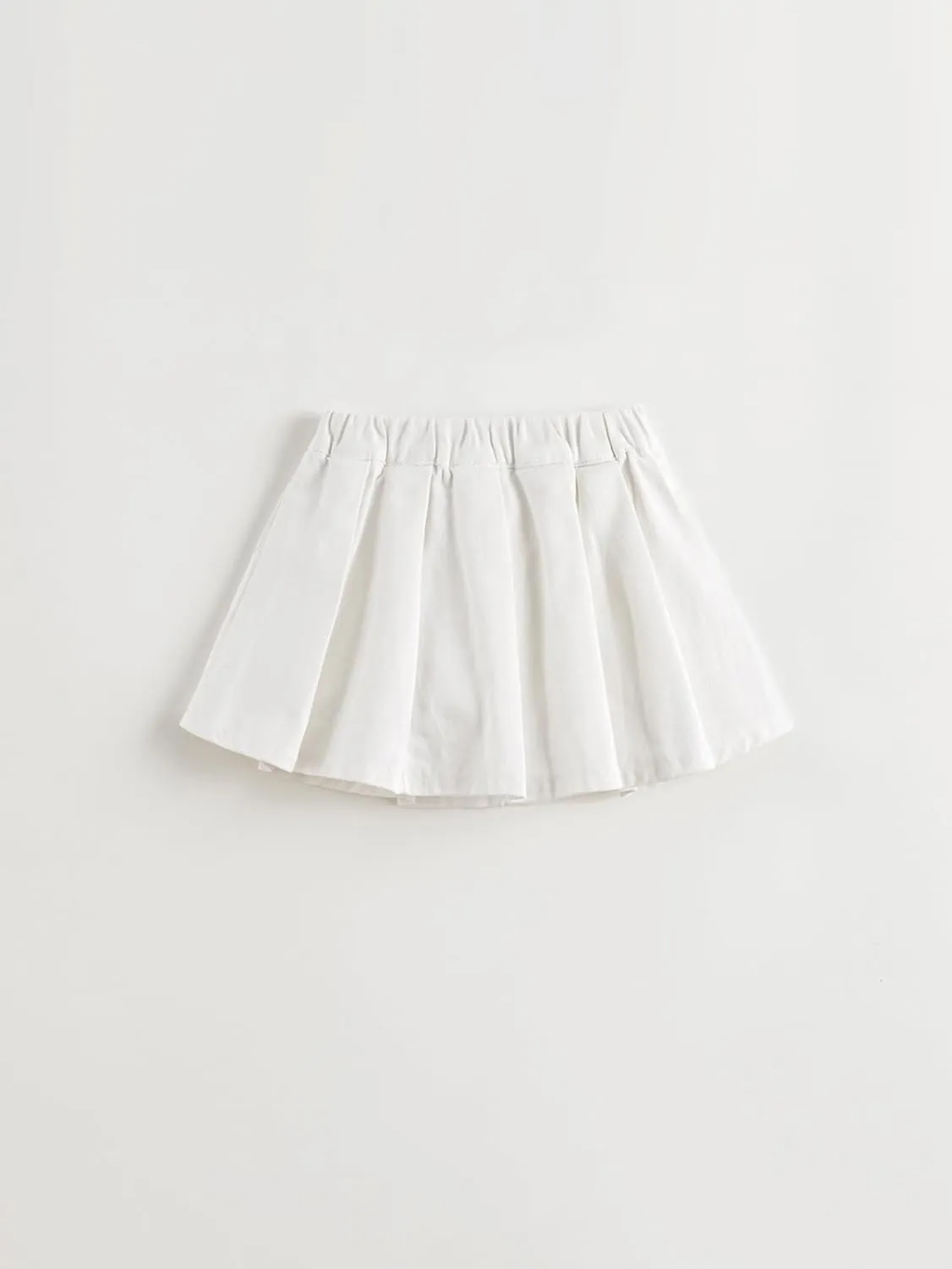 marc & janie Girls Cotton Denim Pleated Skirt Soft Lining Skirts 250203