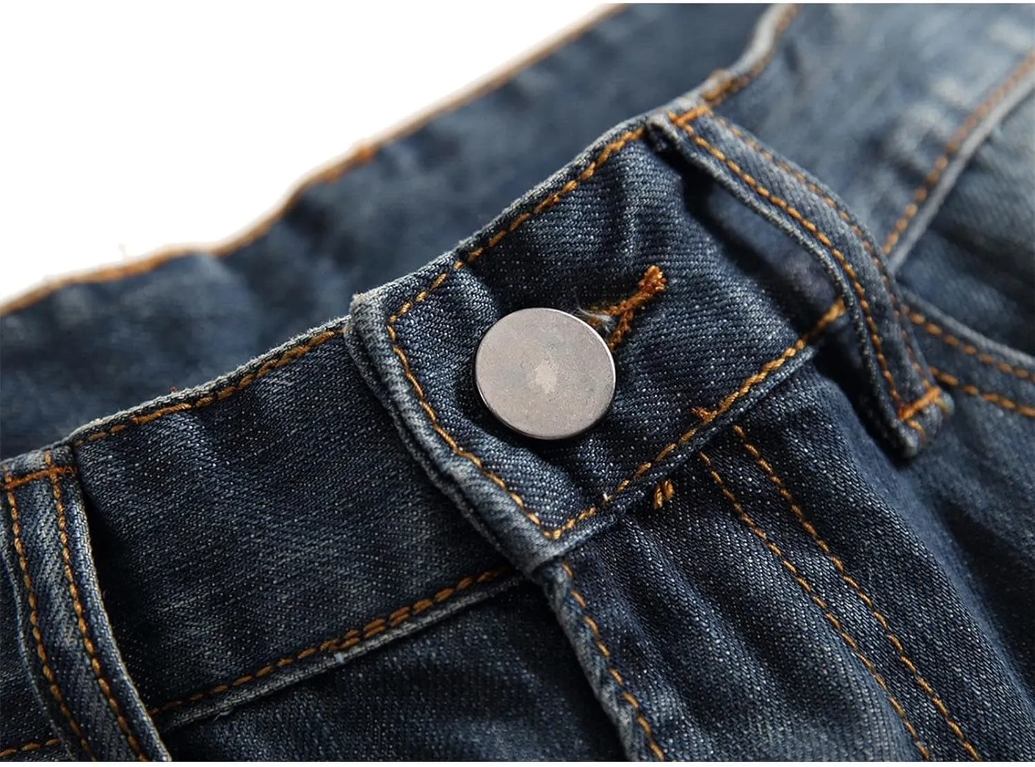 Men's Jeans Stretch Straight Wash Casual Sport Slim Fit Jeans Drawstring Elasticated Waist Denim Pants with Pockets