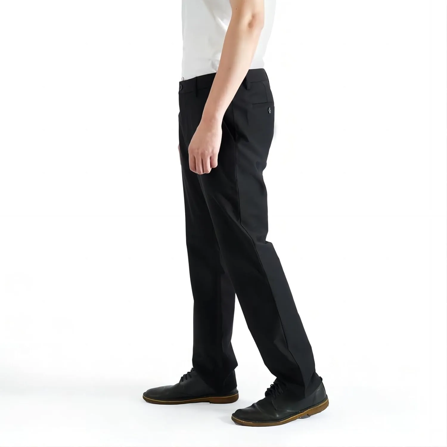 Men's Premium Formal Dress Slim Fit Casual Business Elastic Cotton Chino Pants for Work Weekend