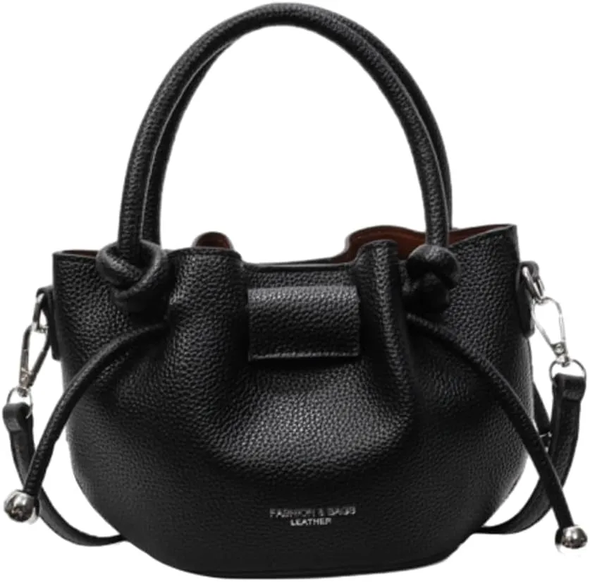 Minimalist Bucket Bag for Women 2025, Luxury Shoulder Crossbody Purse, Trendy Spring Handheld Tote with Adjustable Strap
