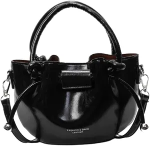 Minimalist Bucket Bag for Women 2025, Luxury Shoulder Crossbody Purse, Trendy Spring Handheld Tote with Adjustable Strap