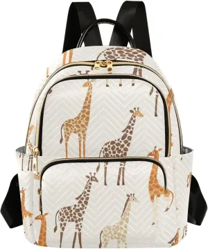 Minimalist Childish Cute Animal 14 Inch lightweight, anti-theft diaper bag backpack womens book bag for travel&work