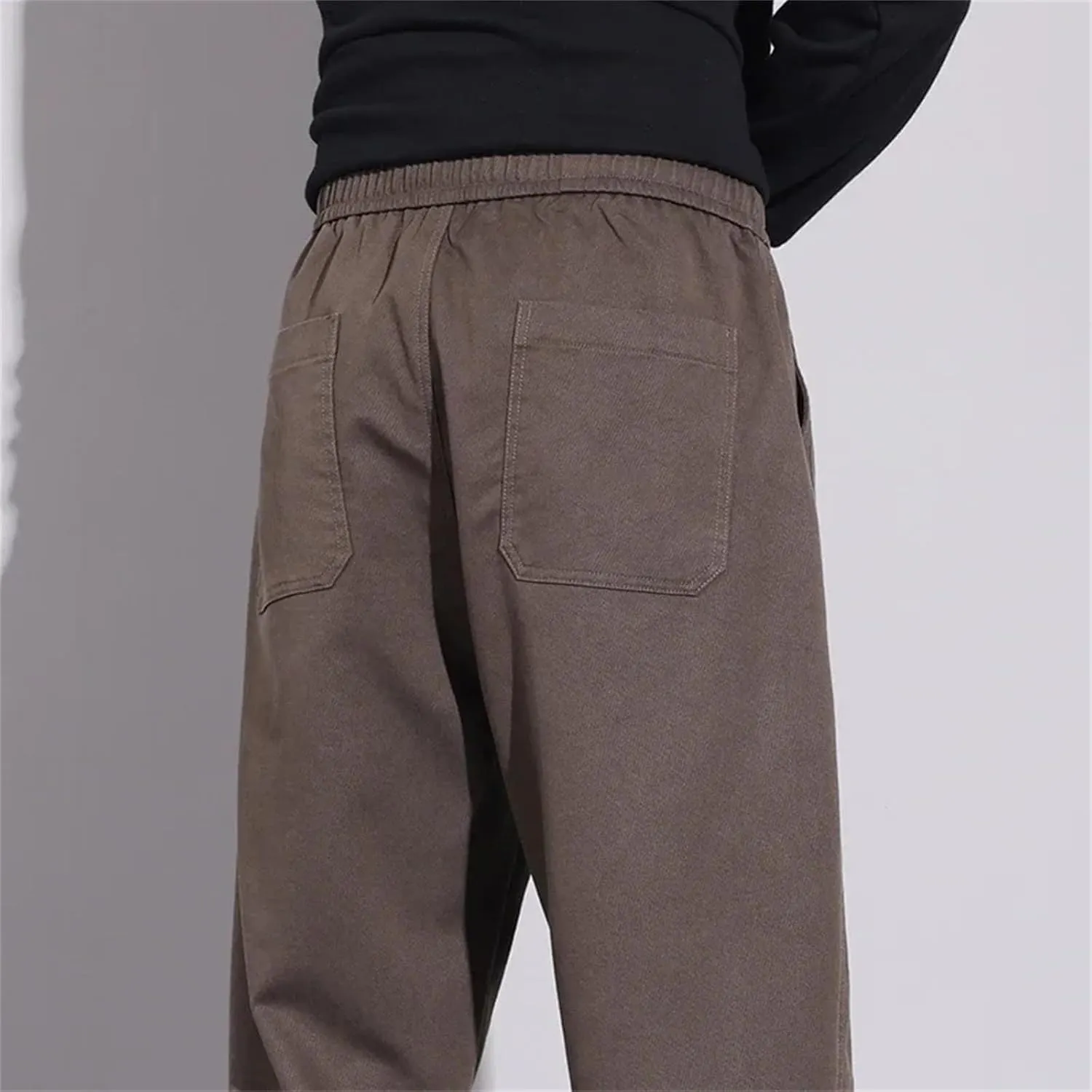 Mnjyihy Men's Casual Harem Pants Fashion Elastic Waist Drawstring Baggy Trousers Jogging Sweatpants