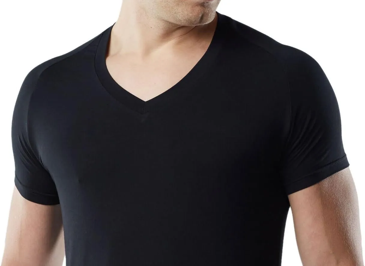 Mr. Davis Men's Bamboo Viscose Tailored Cut Stylish V Neck Undershirt - 6 Pack