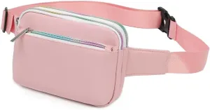 Mudono Belt Bag for Women Minimalist Waterproof Sling Bag Travel Hiking Chest Crossbody Bag Small Lightweight Waist Pouch