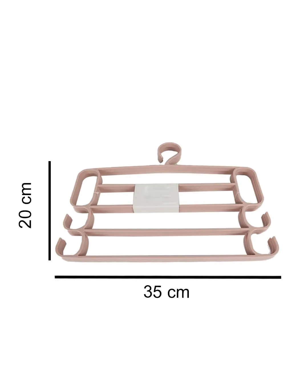 Multi-Level Hangers, Burgundy, Plastic, Set of 2