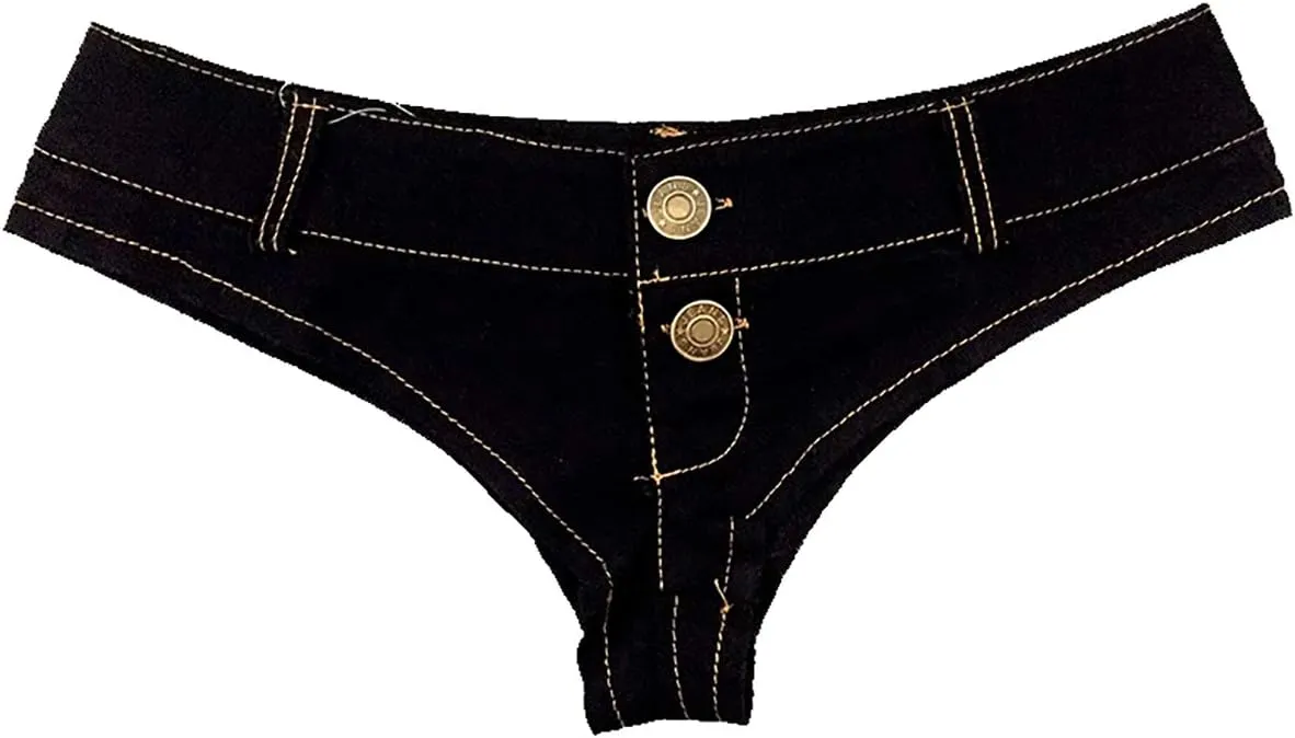 Naturemore Women's Sexy Low Waisted Stretch Mini Denim Shorts Hot Pants Clubwear