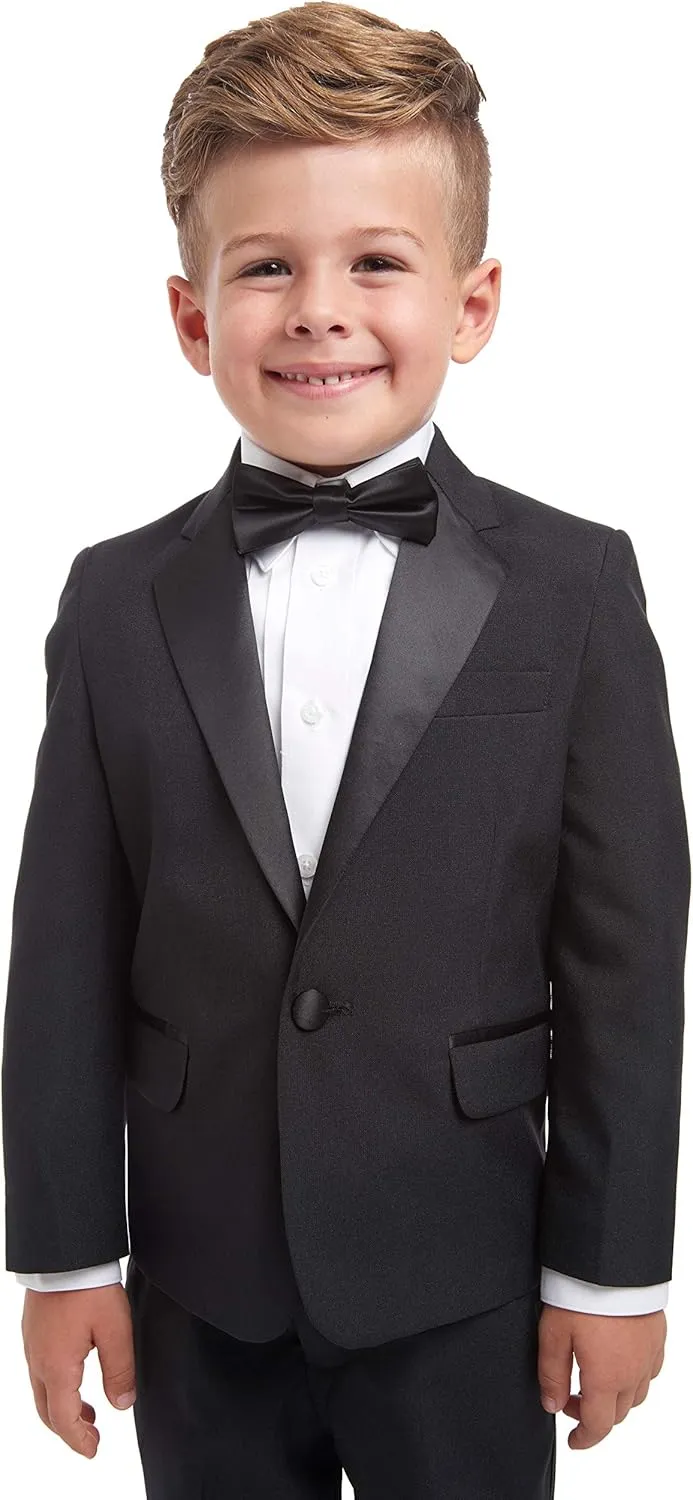 Nautica Baby Boys' 4-Piece Tuxedo with Dress Shirt, Bow Tie, Jacket, and Pants