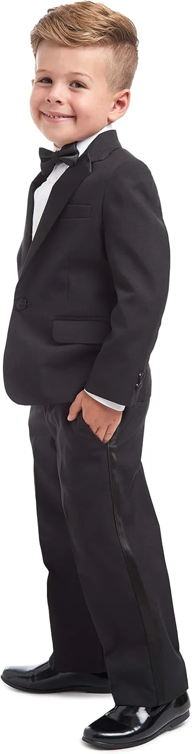 Nautica Baby Boys' 4-Piece Tuxedo with Dress Shirt, Bow Tie, Jacket, and Pants