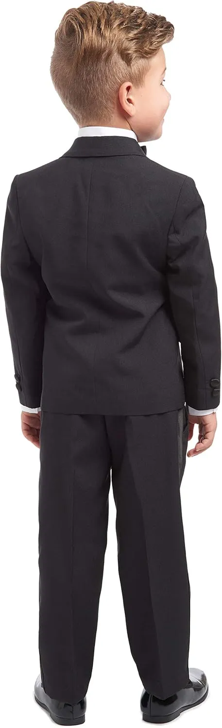 Nautica Baby Boys' 4-Piece Tuxedo with Dress Shirt, Bow Tie, Jacket, and Pants