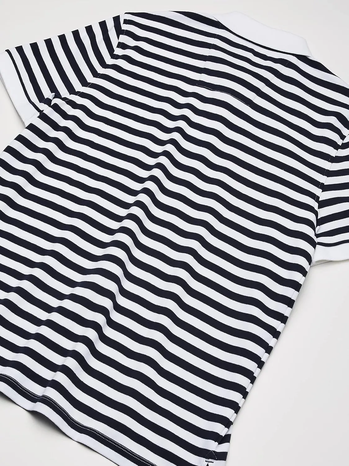Nautica Men's Classic Fit 100% Cotton Soft Short Sleeve Stripe Polo Shirt