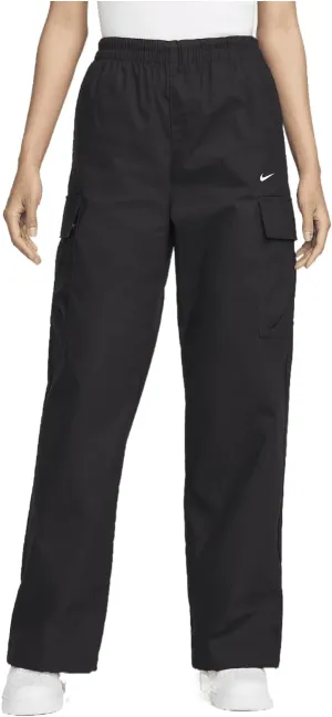 Nike Sportswear Everything Wovens Women's Mid-Rise Cargo Pants (FV7643-010, Black/White)