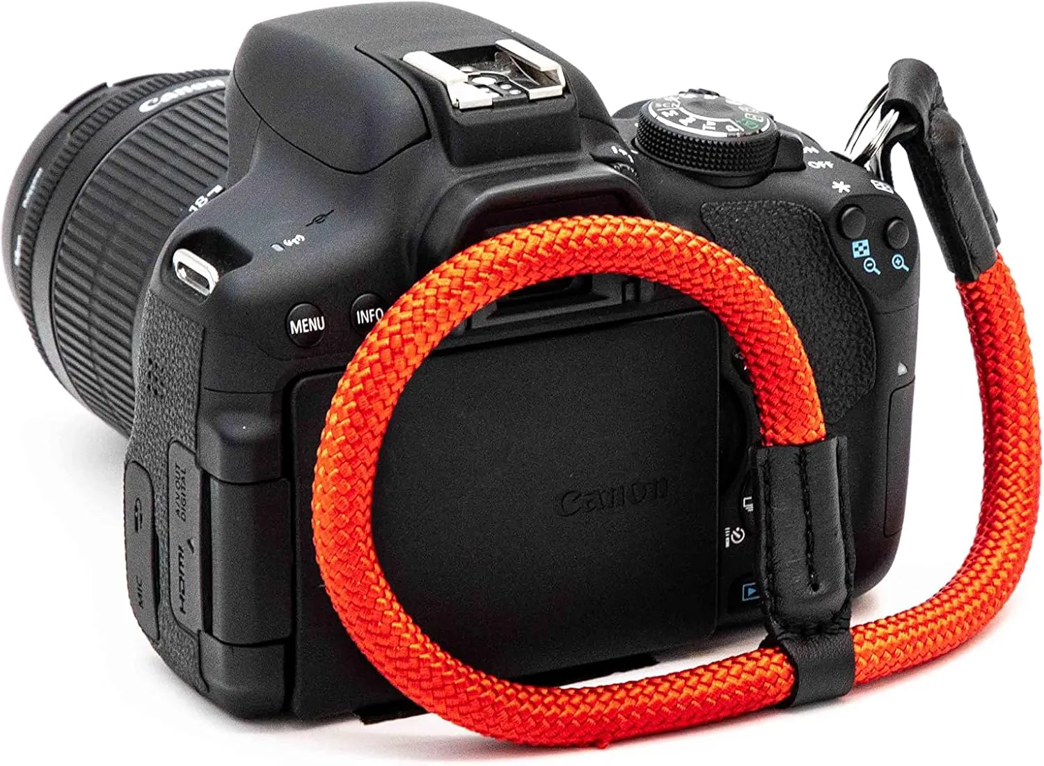 Optio Wrist Camera Strap, Universal Camera Wrist Strap, Rope Strap, Minimalist Travel Camera Accessories, DSLR and SLR, Red