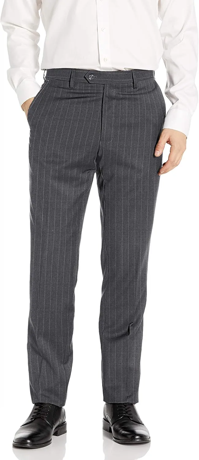 Palm Beach Men's High Twist Wool Suit Separate Flat Front Pants