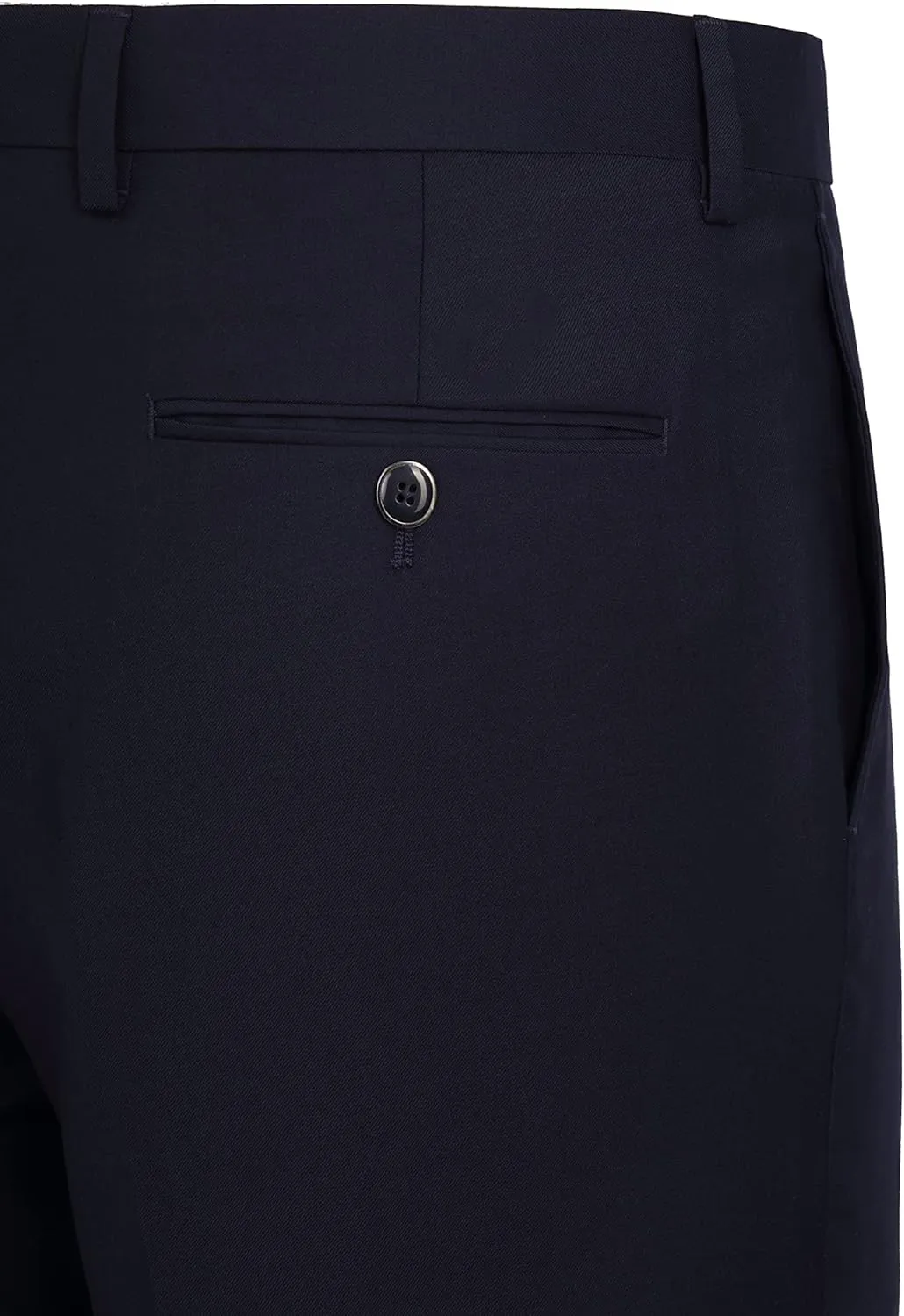 P&L Men's Suit Slim Fit 2 Piece for Business Wedding Prom Premium Jacket Blazer and Flat Pants Set