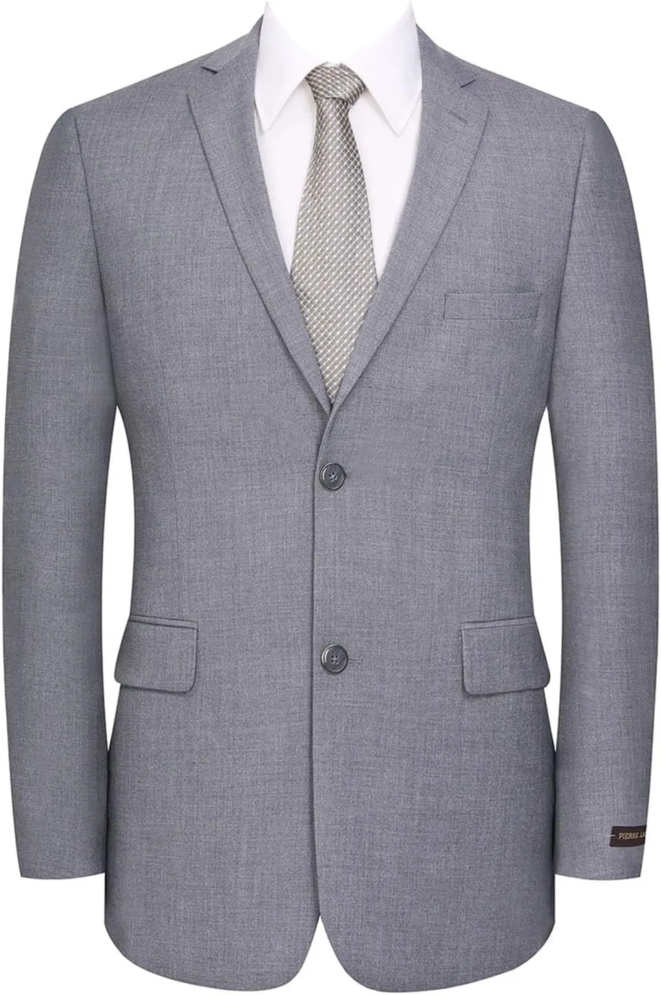 P&L Men's Suit Slim Fit 2 Piece for Business Wedding Prom Premium Jacket Blazer and Flat Pants Set