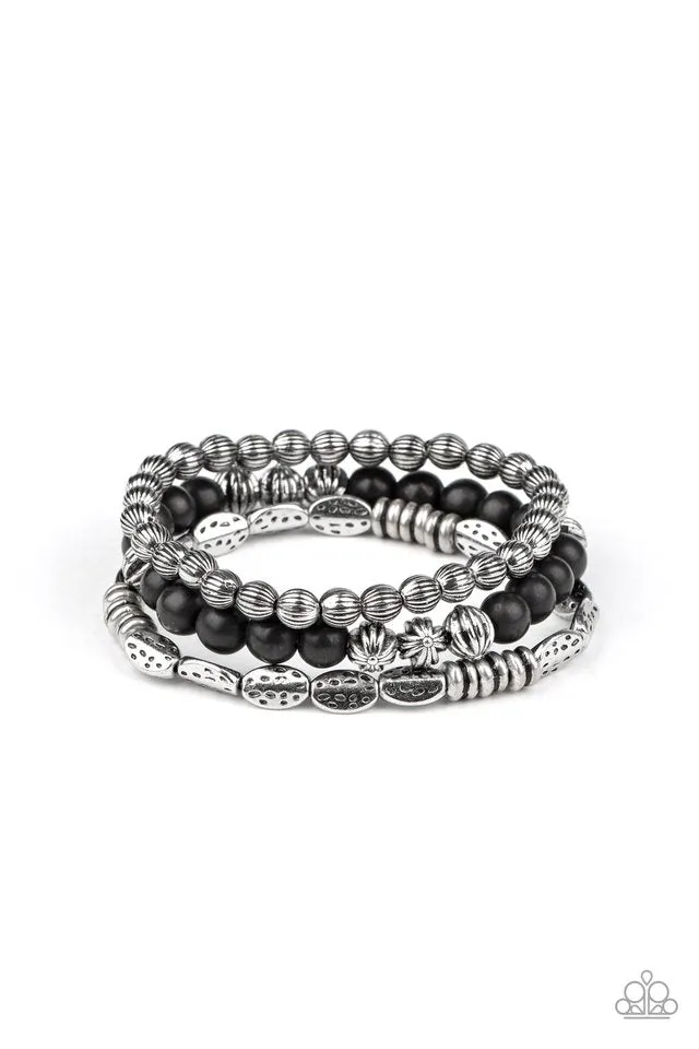 Paparazzi Bracelet ~ Trail Mix Mecca - Black
