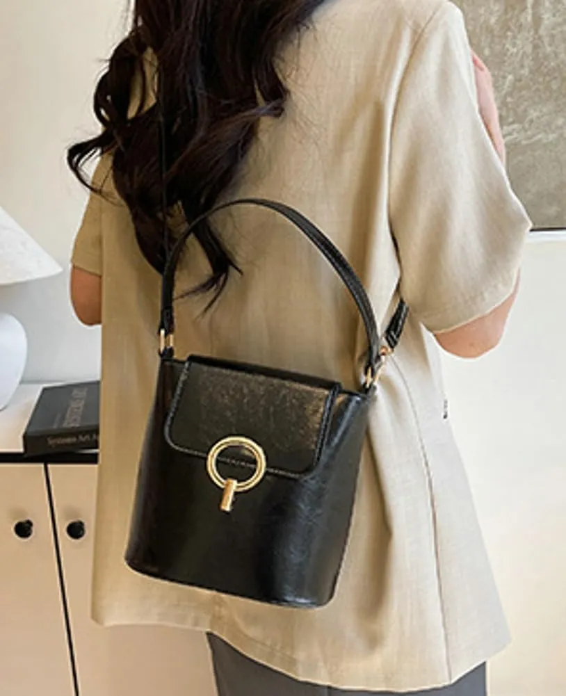 PU Leather Bucket Bag for Women Trendy Crossbody Bags Satchel Hobo Purse Shoulder Handbags Underarm Purses Women 2025
