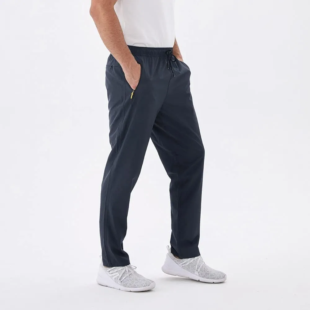 Rapoo Men's Lightweight Pants with Zipper Pockets Quick Dry Workout Athletic Travel Pants