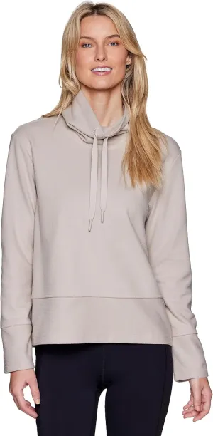 RBX Active Women's Lightweight Soft Plush Fleece Cowl Neck Pullover Sweatshirt