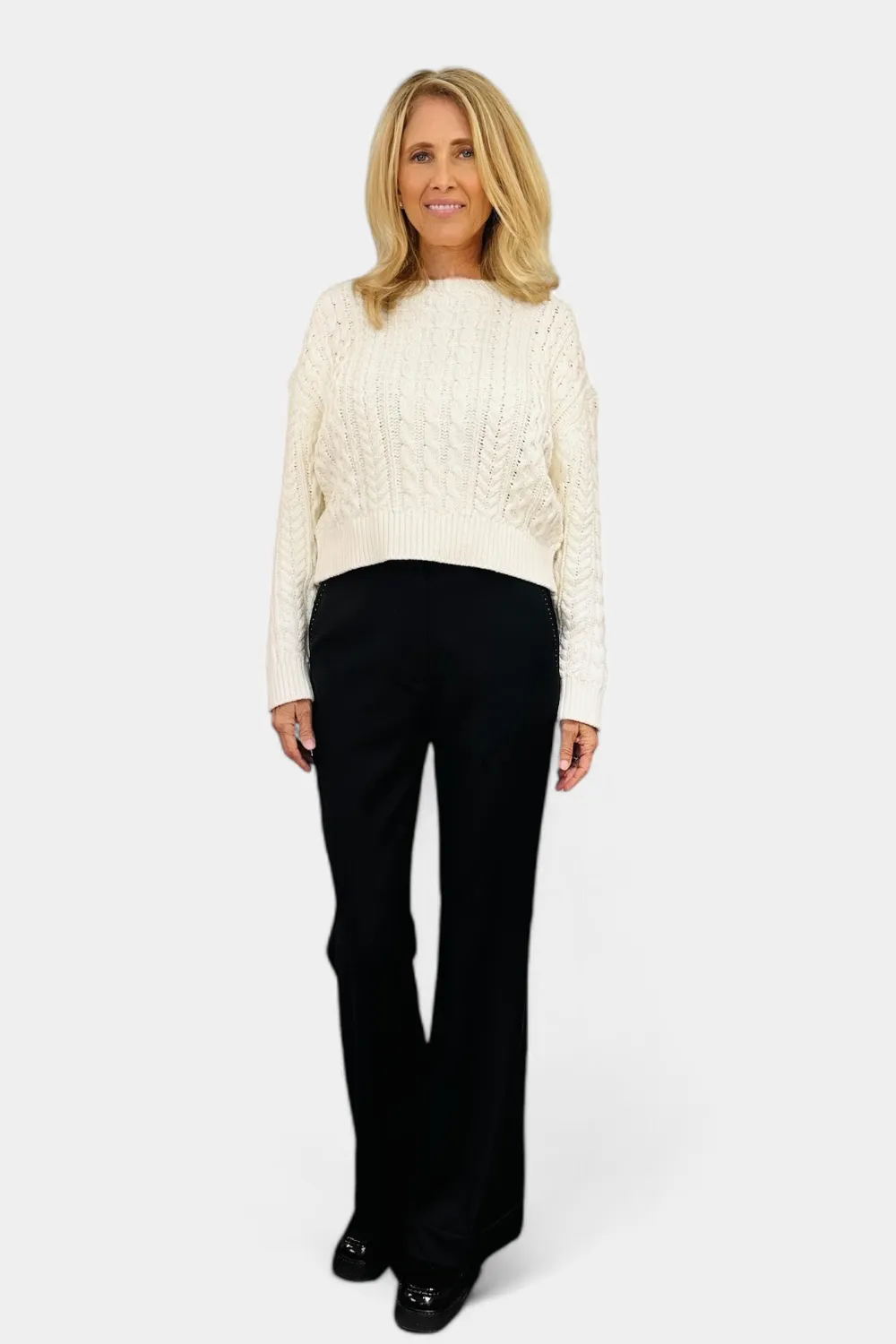 Rory Cotton Cable Knit Sweater