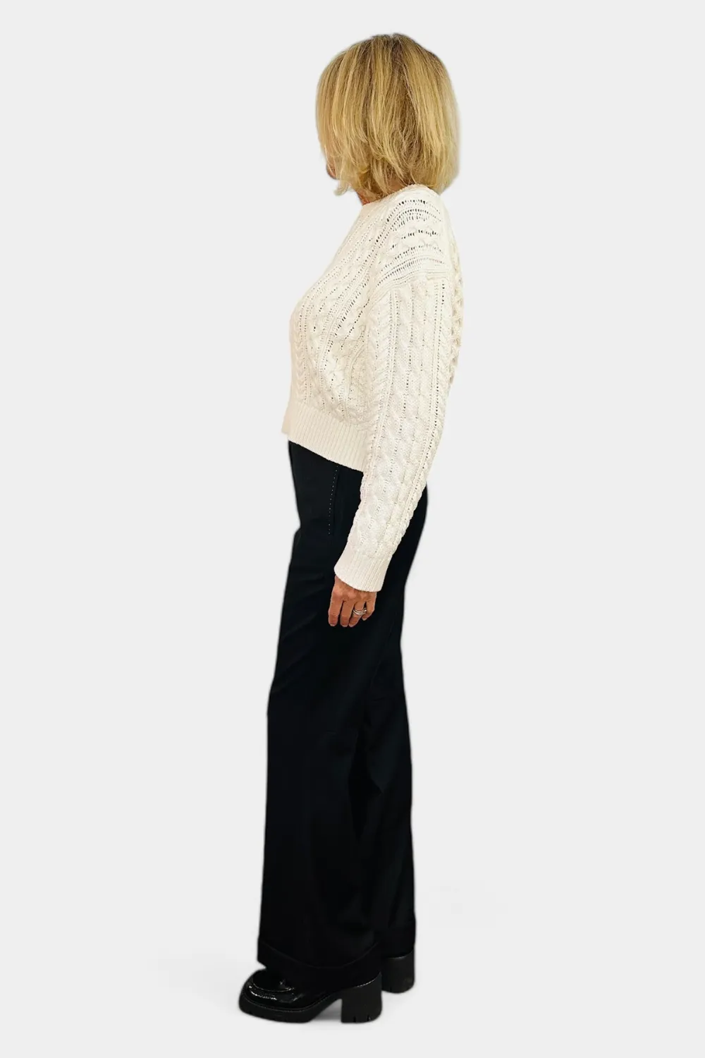 Rory Cotton Cable Knit Sweater